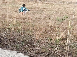 Desi indian girl pissing in nature