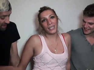 French arab mommy brutal double penetrated and jizzed on tities
