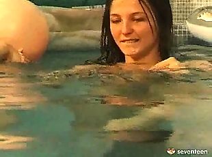 Underwater lesbian fun