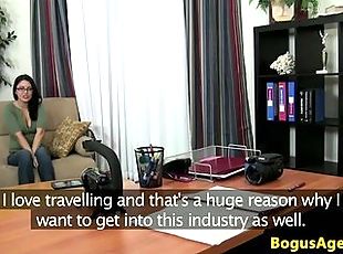Euromodel finds out she is at a sexcasting